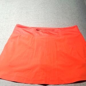 GAP Asymmetrical Skirt with shorts in Bright Coral